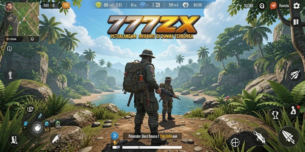 Gameplay seru di dunia terbuka 777ZX dengan eksplorasi tak terbatas.