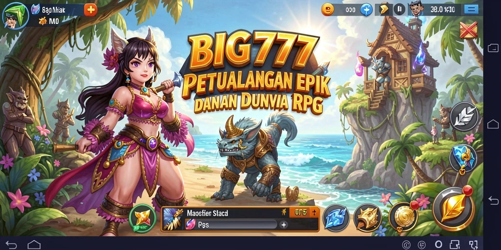 Tampilan gameplay epik di dunia RPG yang menantang.