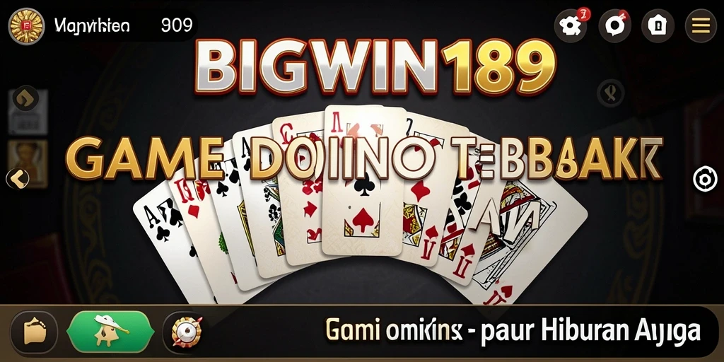 Screenshot gameplay BIGWIN189 menampilkan keseruan bermain Domino.