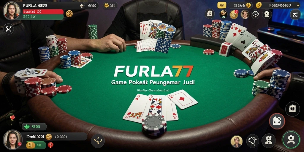 Screenshot gameplay menarik dari FURLA77 saat bermain Poker.