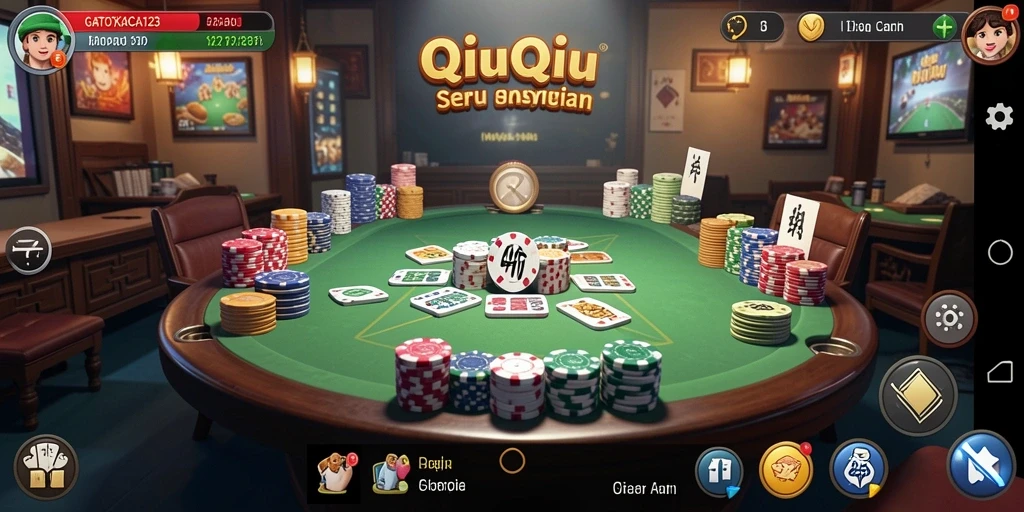 Screenshot menunjukkan gameplay seru GATOTKACA123 dengan interaksi pemain.
