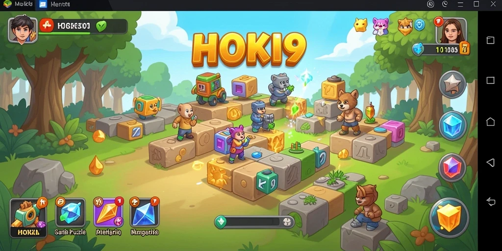 Screenshot HOKI9 menampilkan gameplay Puzzle yang seru.