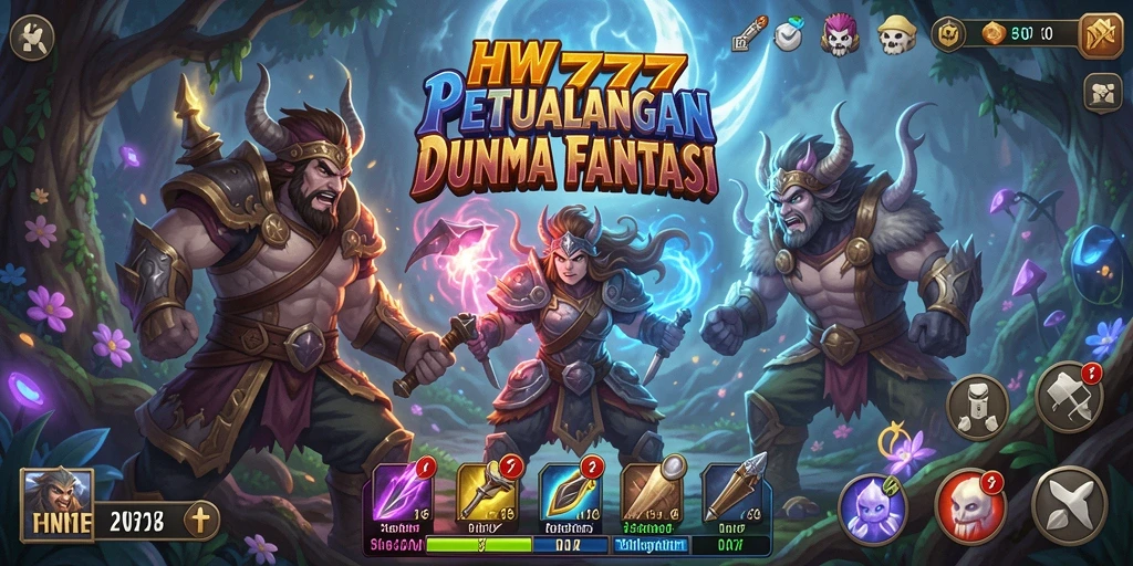 Gameplay mendebarkan HW777 di dunia fantasi.