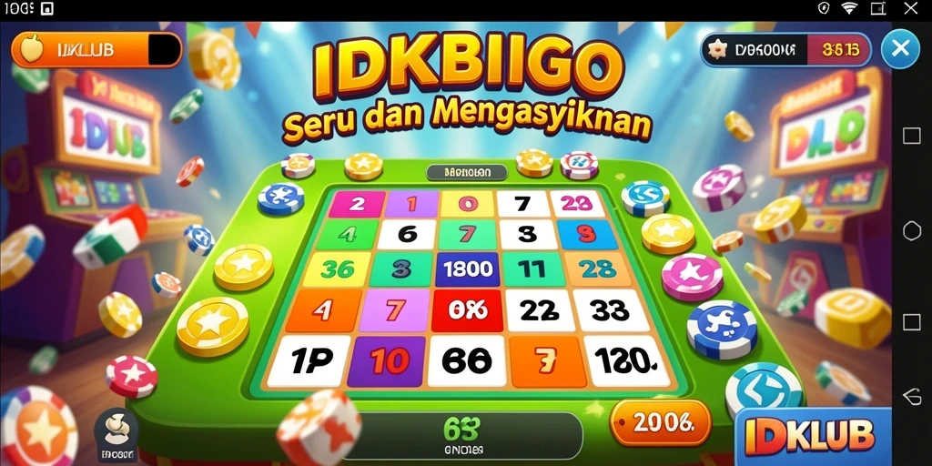 Tampilan gameplay Bingo yang seru dan interaktif di IDKLUB.