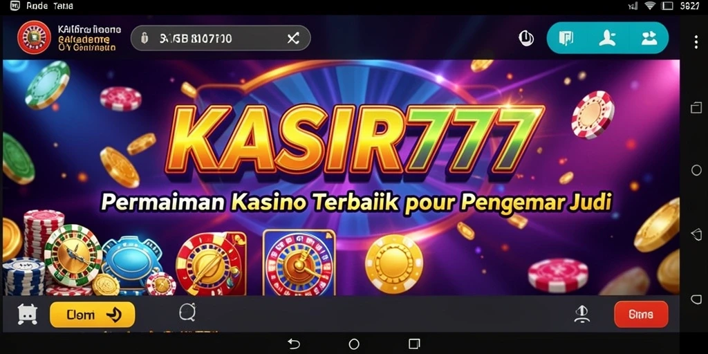 Screenshot permainan Kasino KASIR777 yang menampilkan grafis menarik.