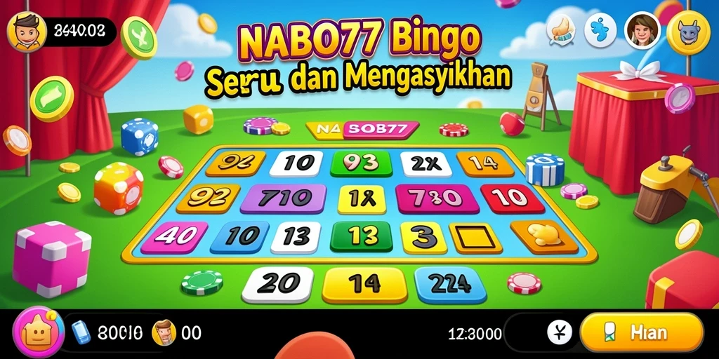 Tampilan utama NABOB77 dengan gameplay Bingo yang menarik.