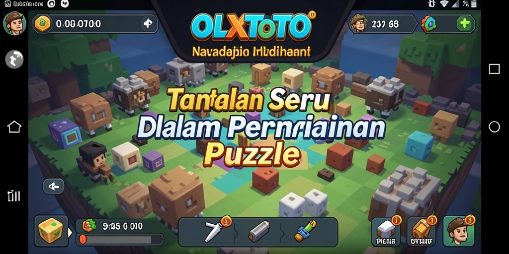 Screenshot gameplay OLXTOTO menampilkan tantangan puzzle yang mengasyikkan.