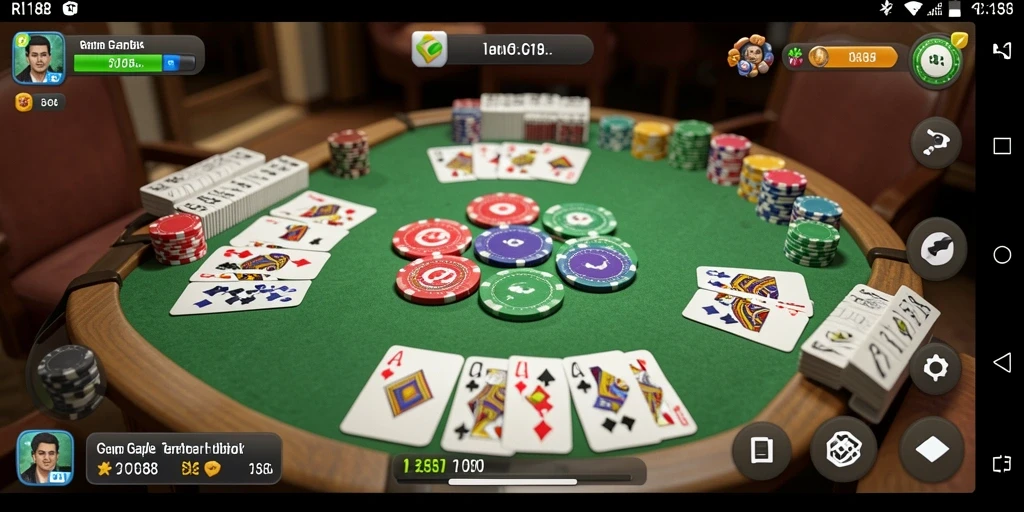 Tampilan gameplay seru dari game Gaple RI188.