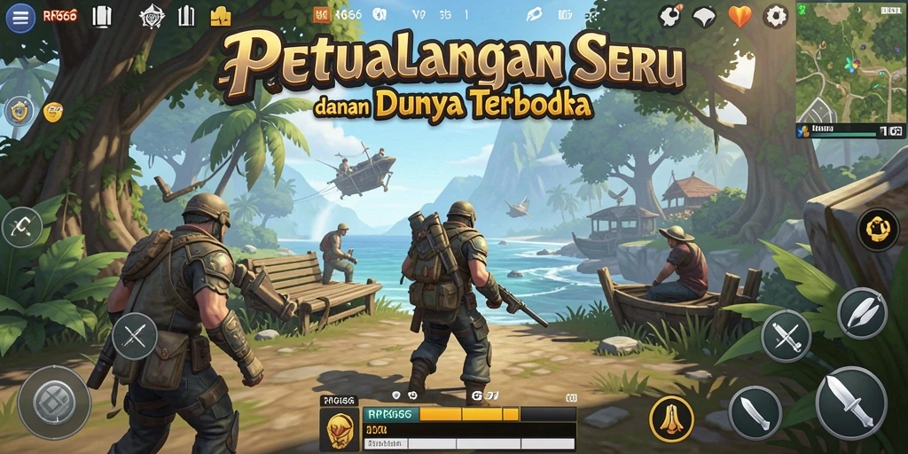 Tampilan gameplay Open World yang memukau di RR666.