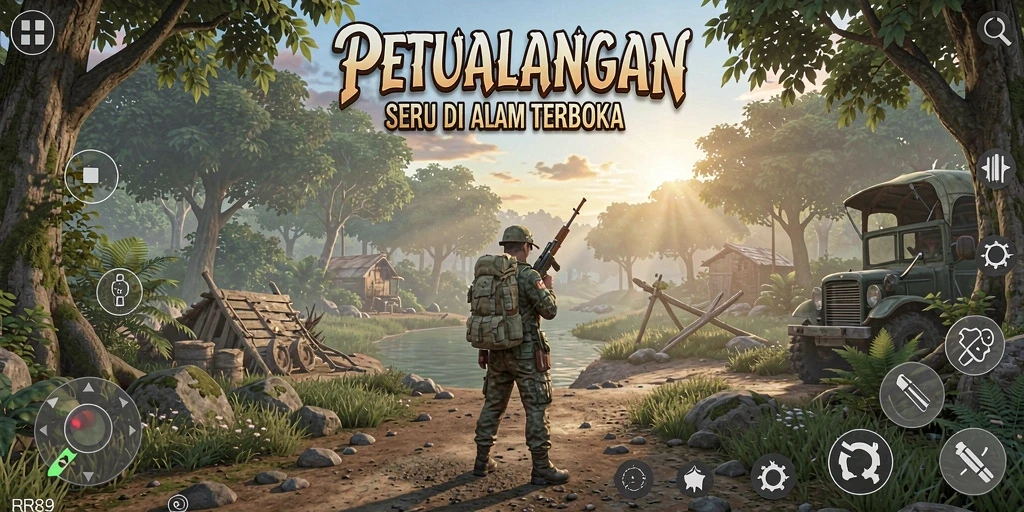 Tampilan menarik dari gameplay petualangan di RR89.