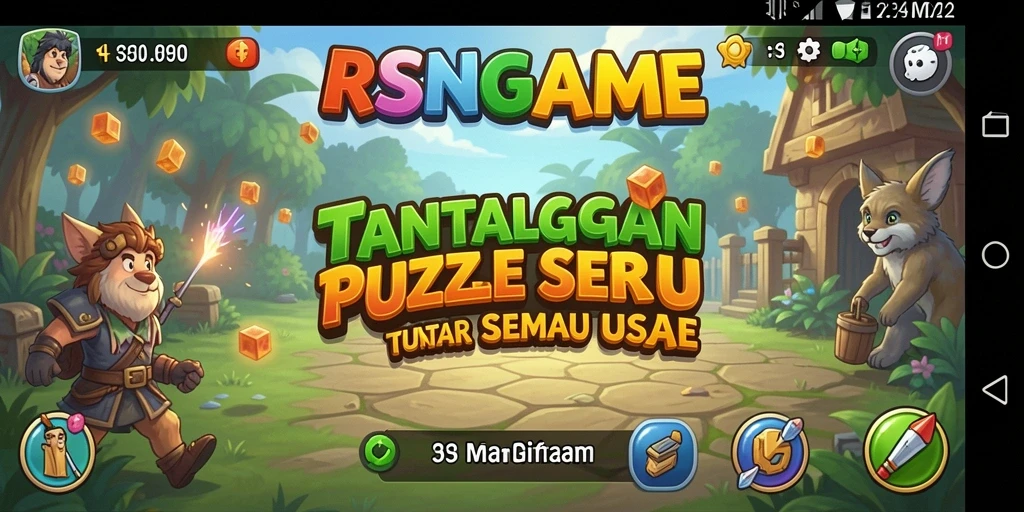 Tampilan gameplay RSNGAME yang menarik dan menantang.