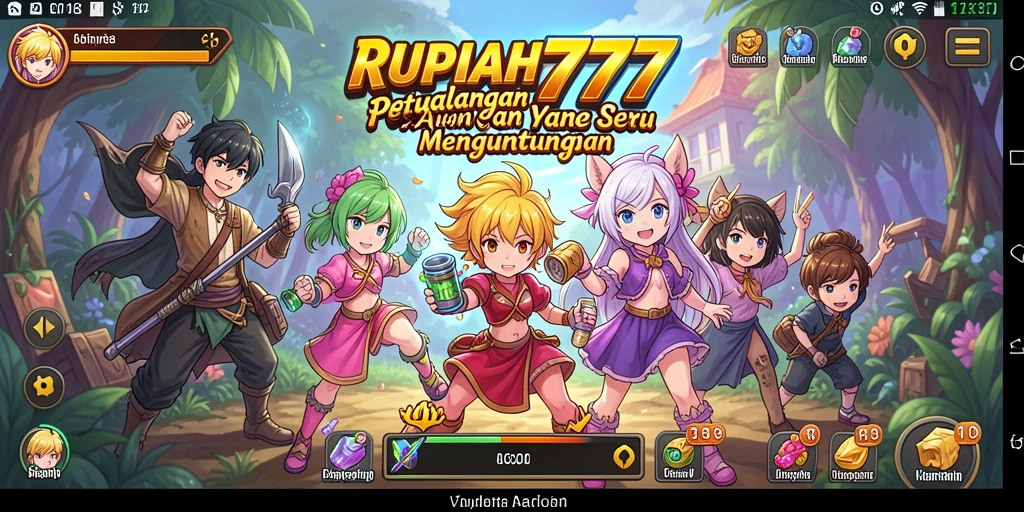 Tampilan vivid gameplay anime yang memukau dan interaktif.