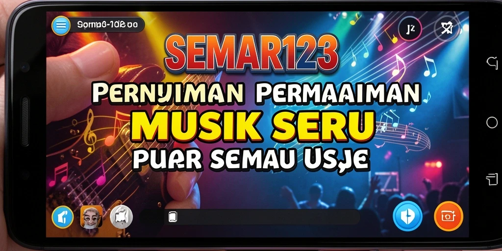 Tampilan menarik dari gameplay SEMAR123 yang penuh musik.