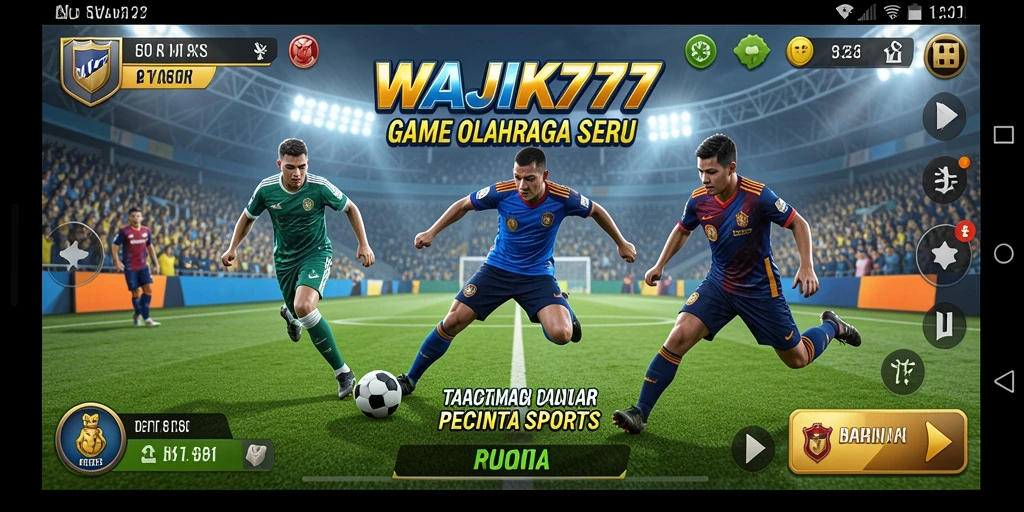 Tampilan menarik dari gameplay olahraga seru di WAJIK777.