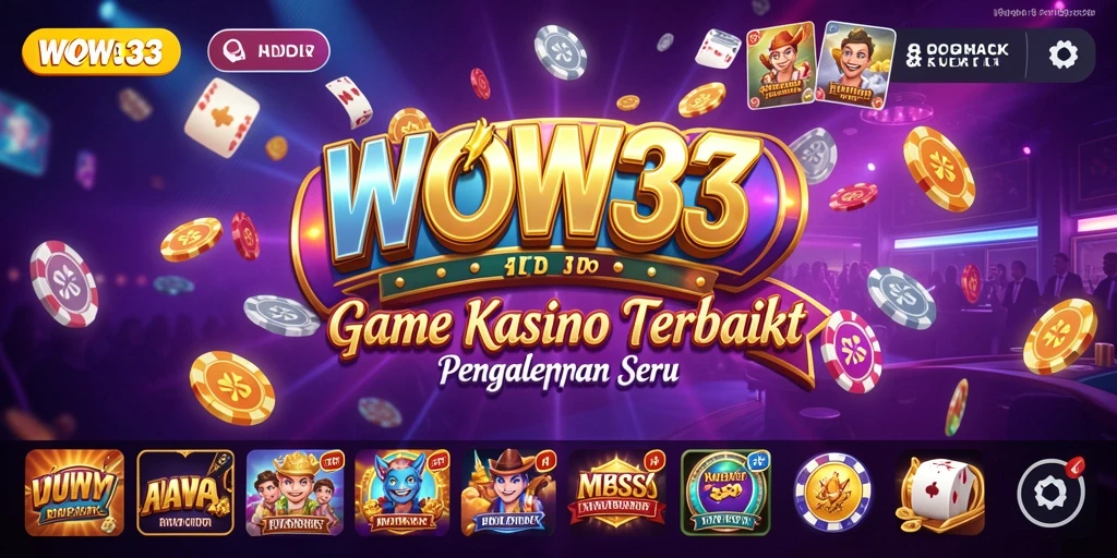 Tampilan gameplay WOW33 dengan berbagai pilihan permainan Kasino yang seru.