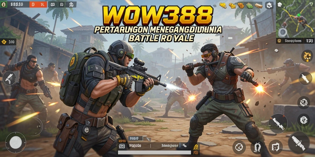 Tampilan menarik dari gameplay WOW388 Battle Royale yang penuh aksi.